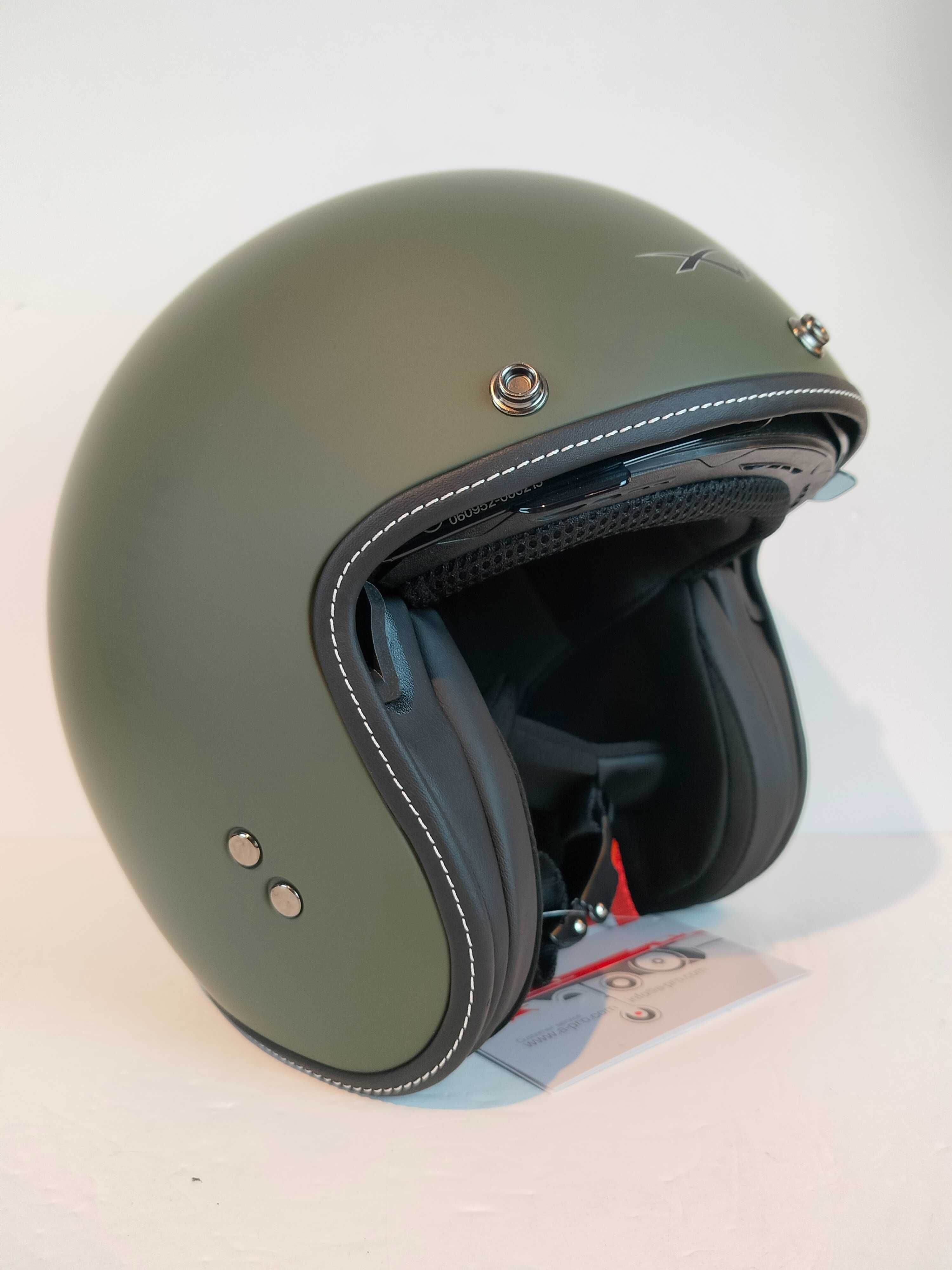 Capacete clássico aberto 3/4 caféracer chopper mota scooter novo