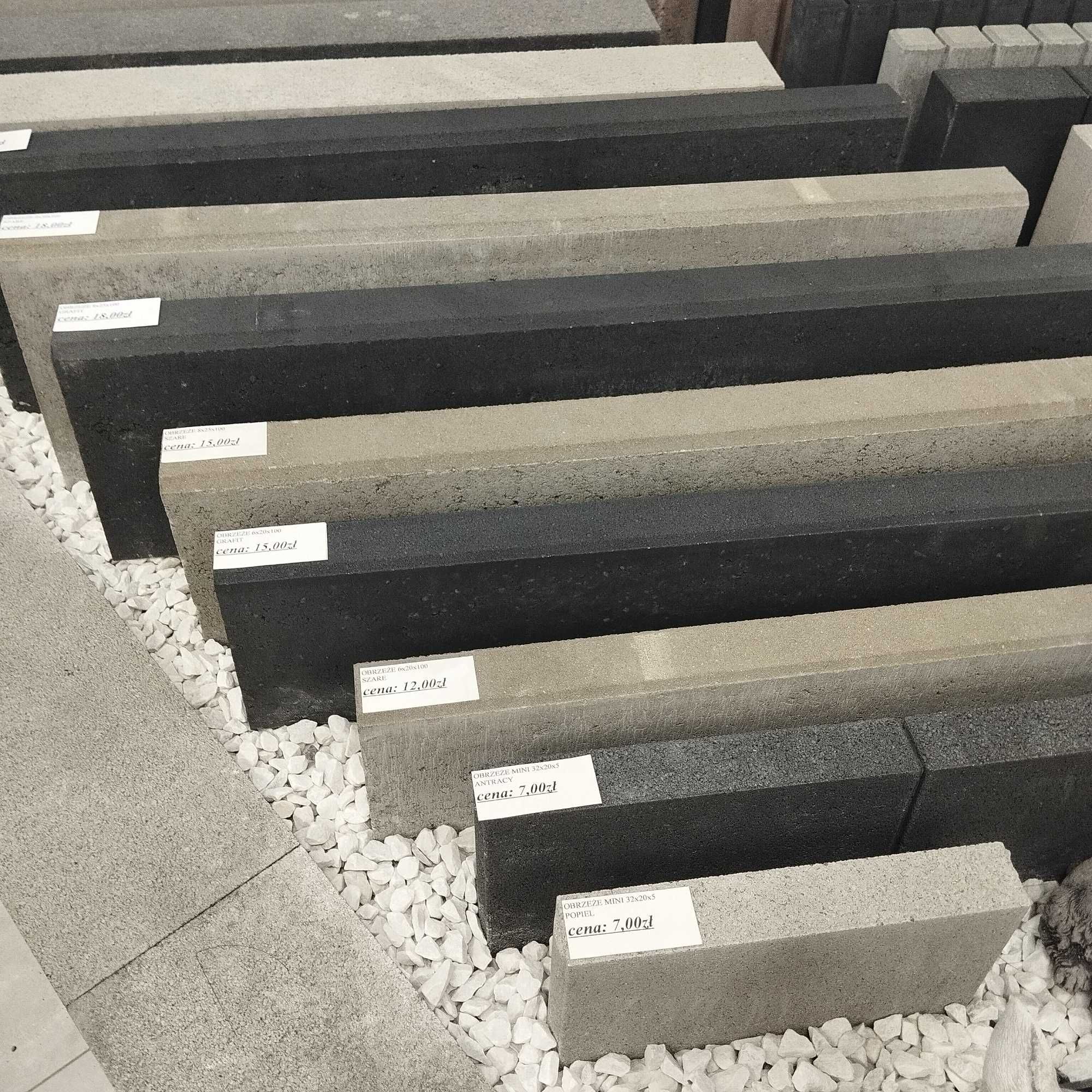 Obrzeże Trawnikowe krawężnik obrzeża bruk grys ziemia ogród beton żwir