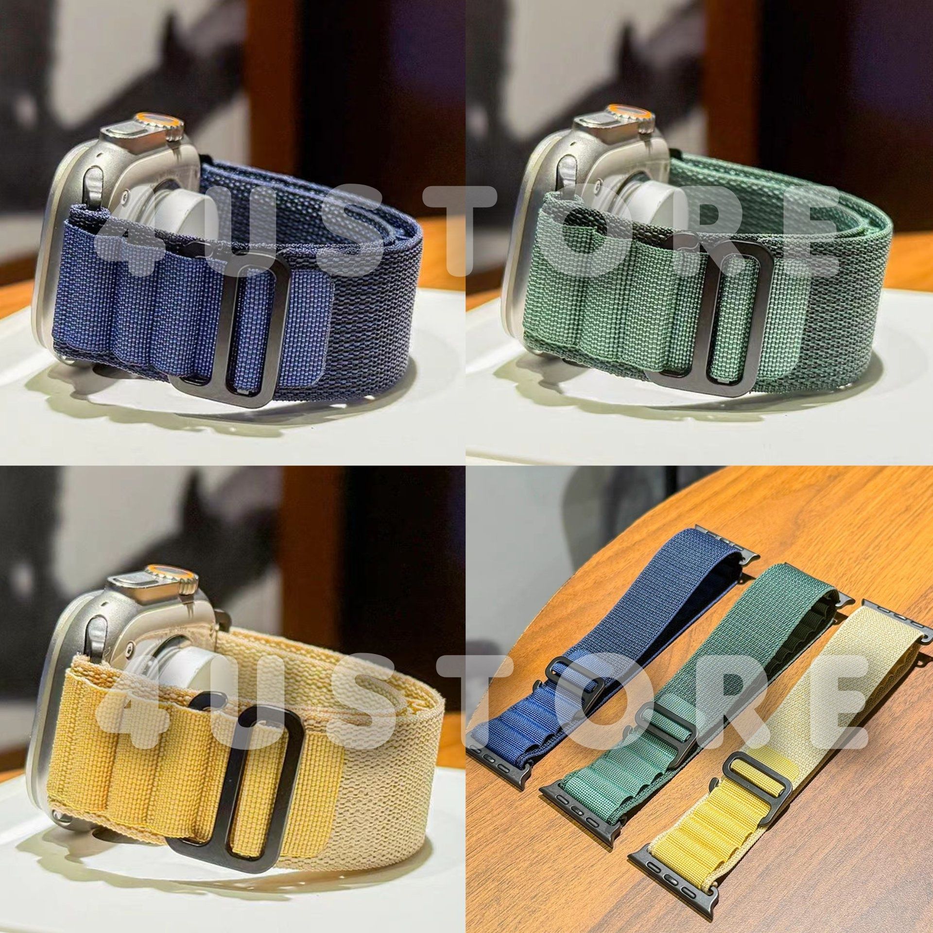 Ремешок Alpine Loop на Apple Watch 44 45 49 нейлон ремінець браслет