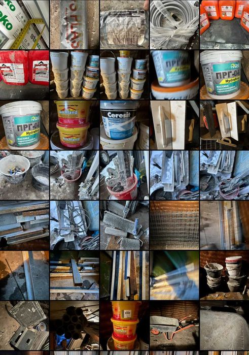 грунтовка та багато різних буд матерялів  куплянась на початку літа