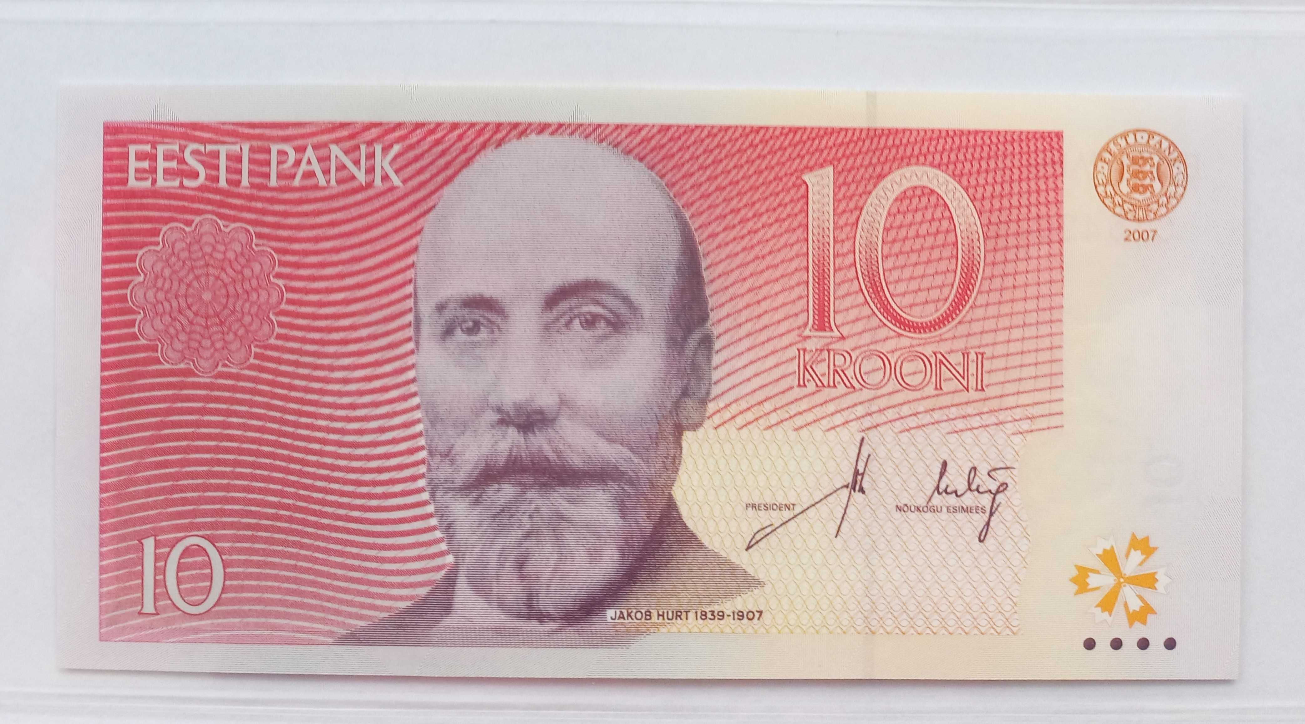 Banknoty - Estonia 5,5,10 Krooni.