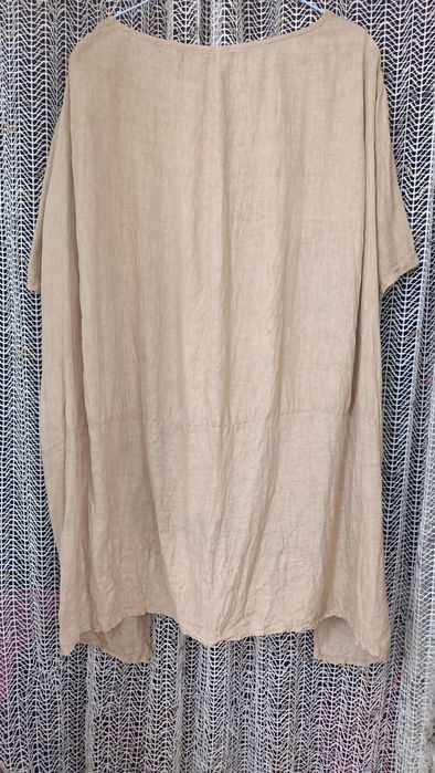 Льняная .итальянская бохо туника лен 100%