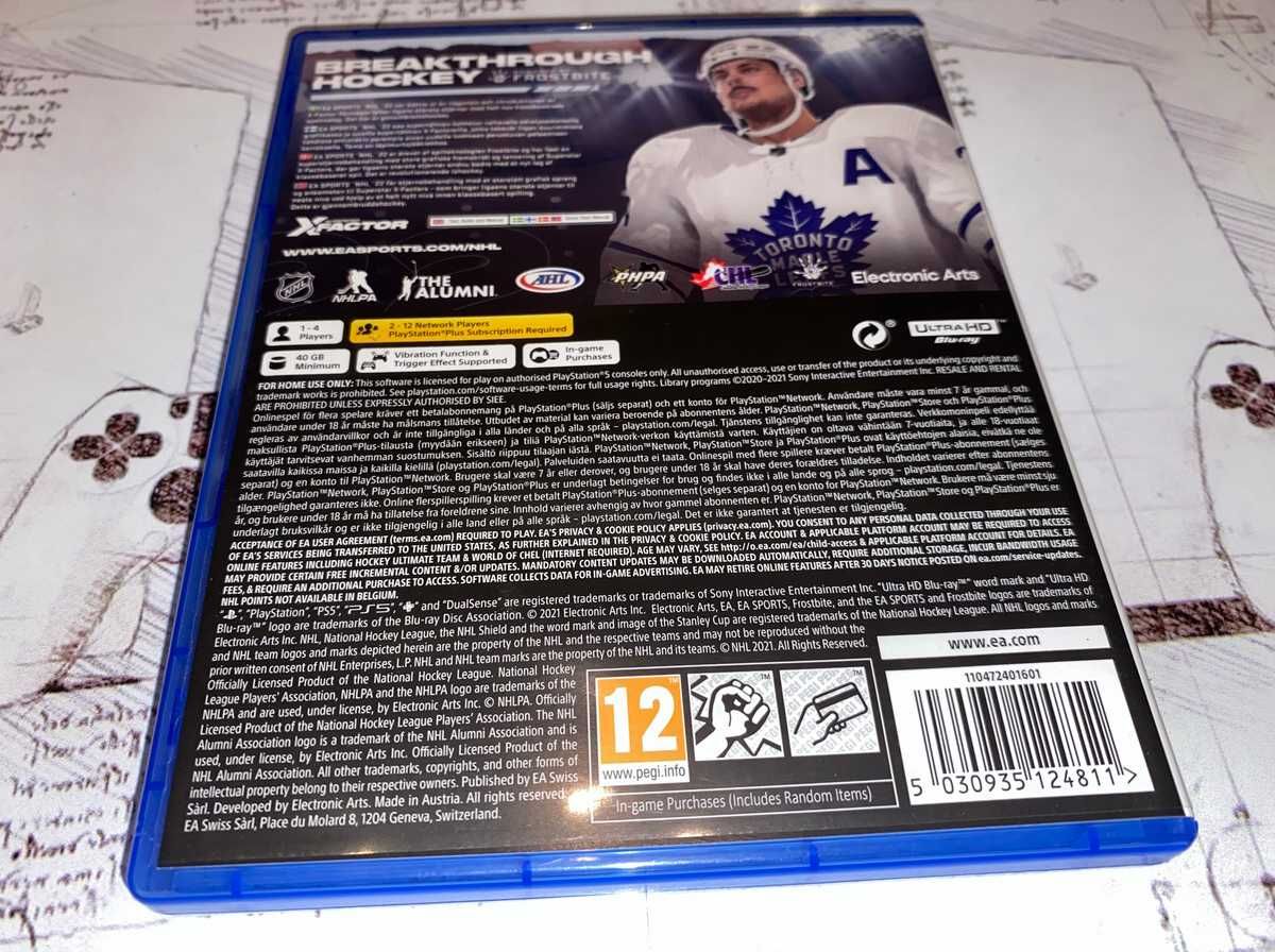 NHL 22 Ps5 bez rys