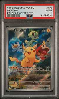 Pikachu [Paldea Evolved] #27 Pokemon Promo PSA 9