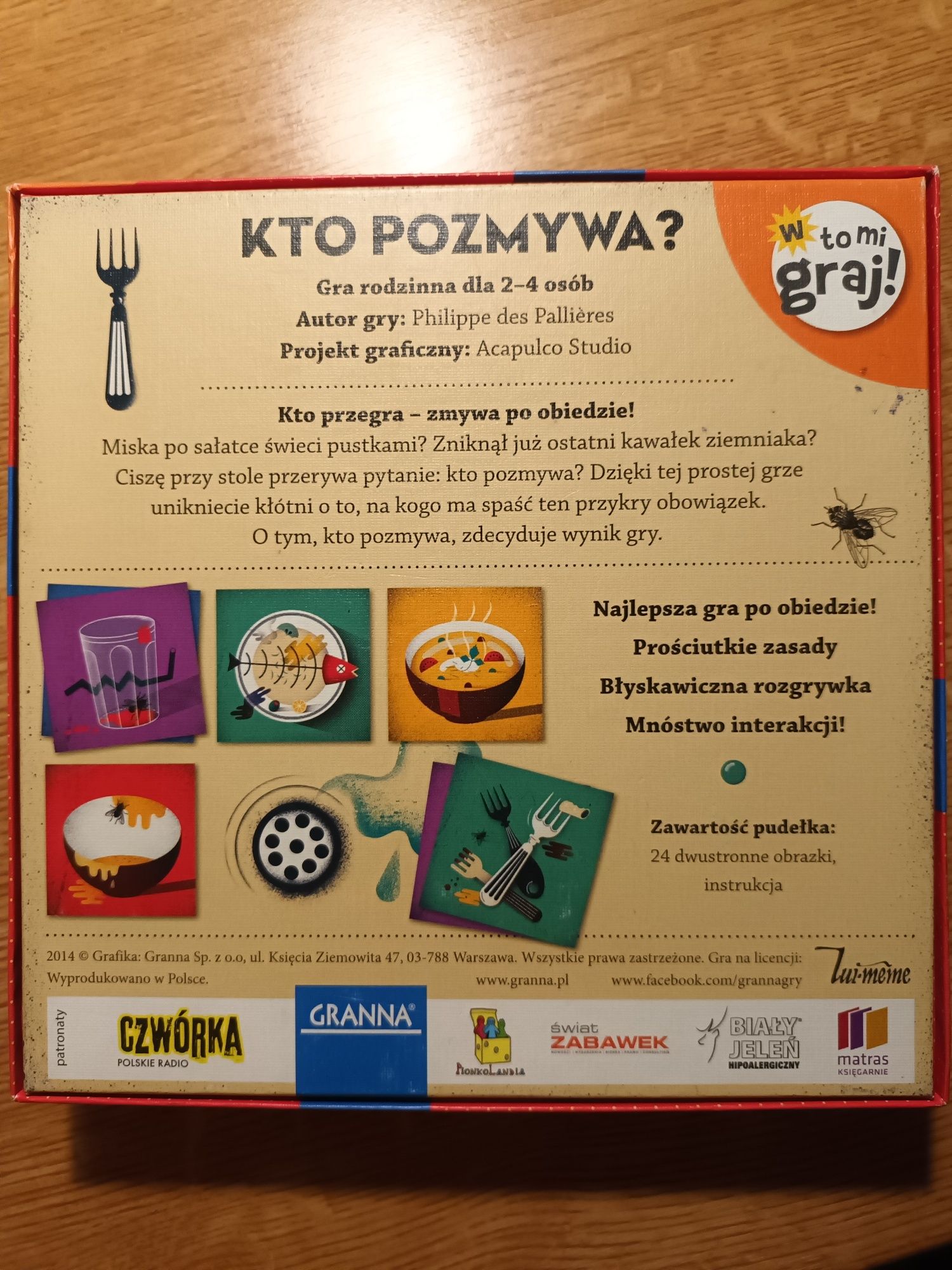 Gra planszowa  "kto pozmywa?"