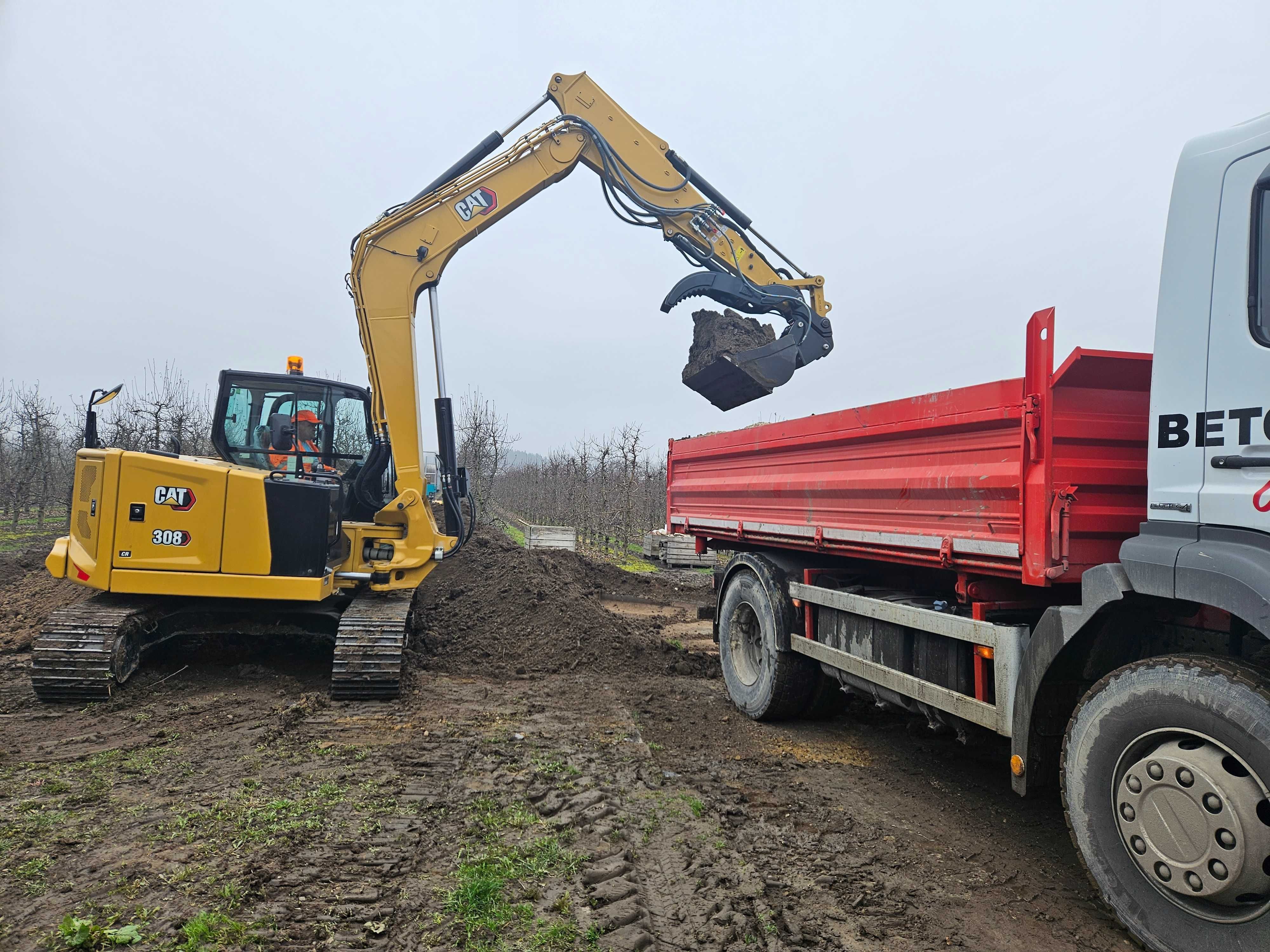 Wywóz odpadów budowlanych gruzu gliny ziemi 27 ton