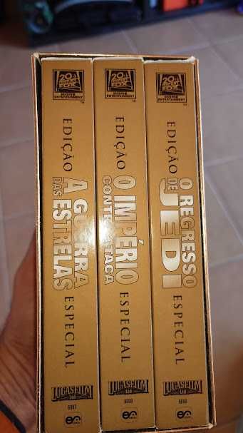 Trilogia Guerra das Estrelas Edição Especial Gold VHS