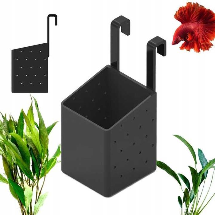 Koszyk na rośliny nadwodne - Pełny - Koszyk wiszący do akwarium