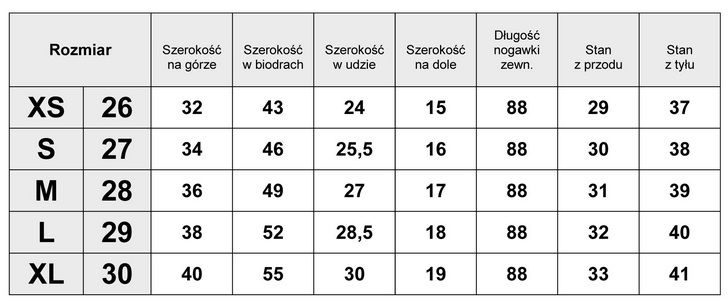 Spodnie Damskie Jeans Elastyczny Denim Wysoki Stan Falbana #433 Kolor