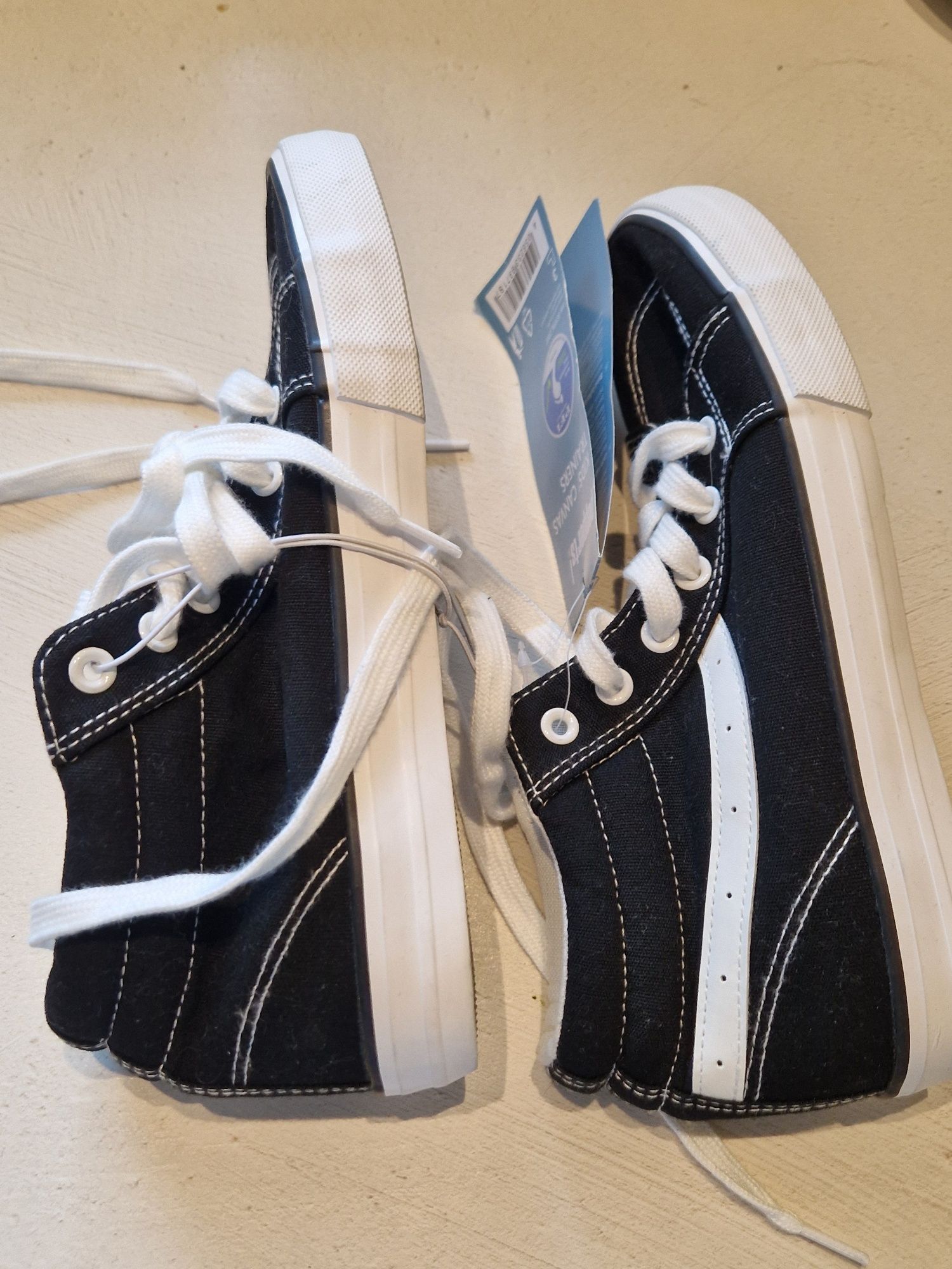 Nowe wysokie trampki Lidl dziecięce damskie buty 37 36 super czarne