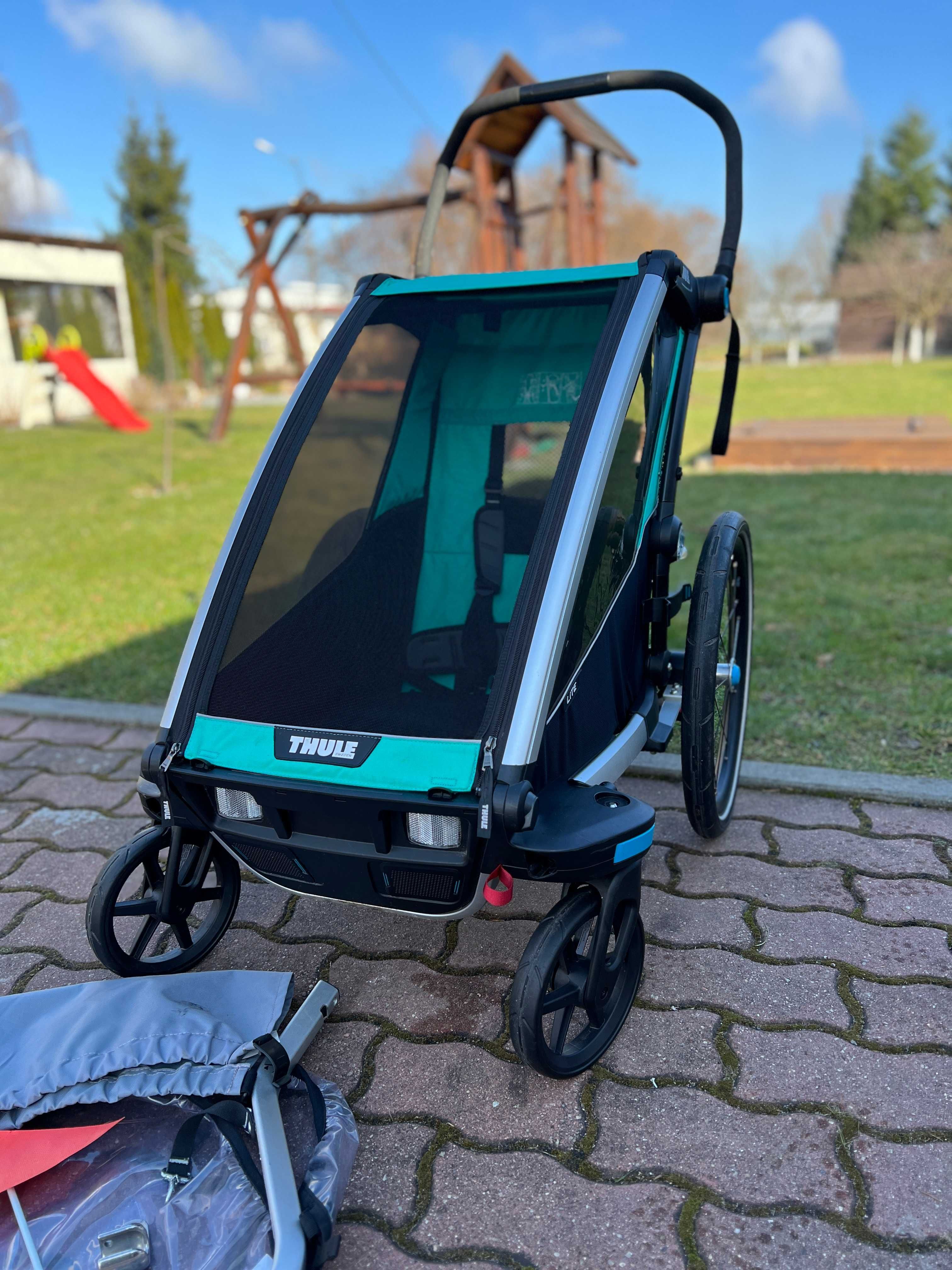 Thule Chariot Lite- przyczepka rowerowa 2w1, wózek biegowy, stan bdb!