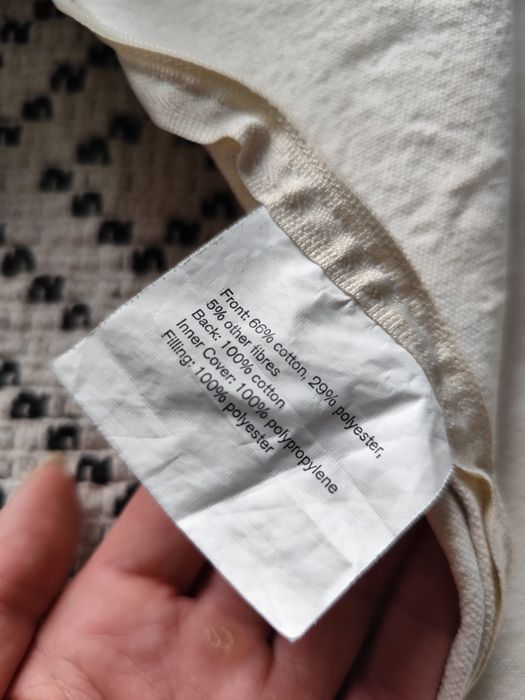 Poszewki na poduszkę ozdobne grube trąbę bawełna