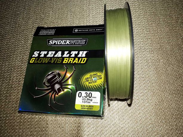 Plecionka SPIDERWIRE Stealth GLOW- VIS BRAID 137m, 0.30mm/ 33kg