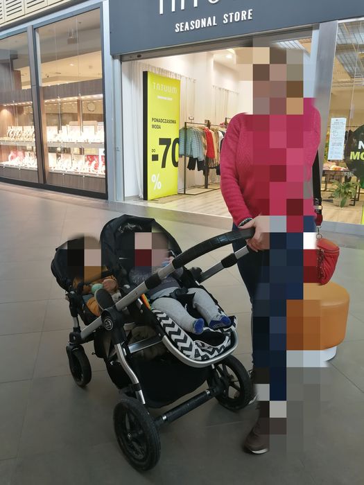Wózek dla dwójki dzieci Baby Jogger City Select – używany 2w1 tanio!