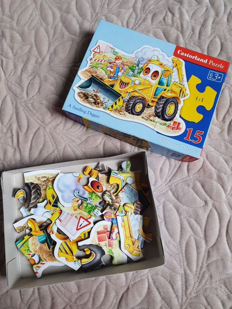 Puzzle koparka dla dzieci w wieku +3