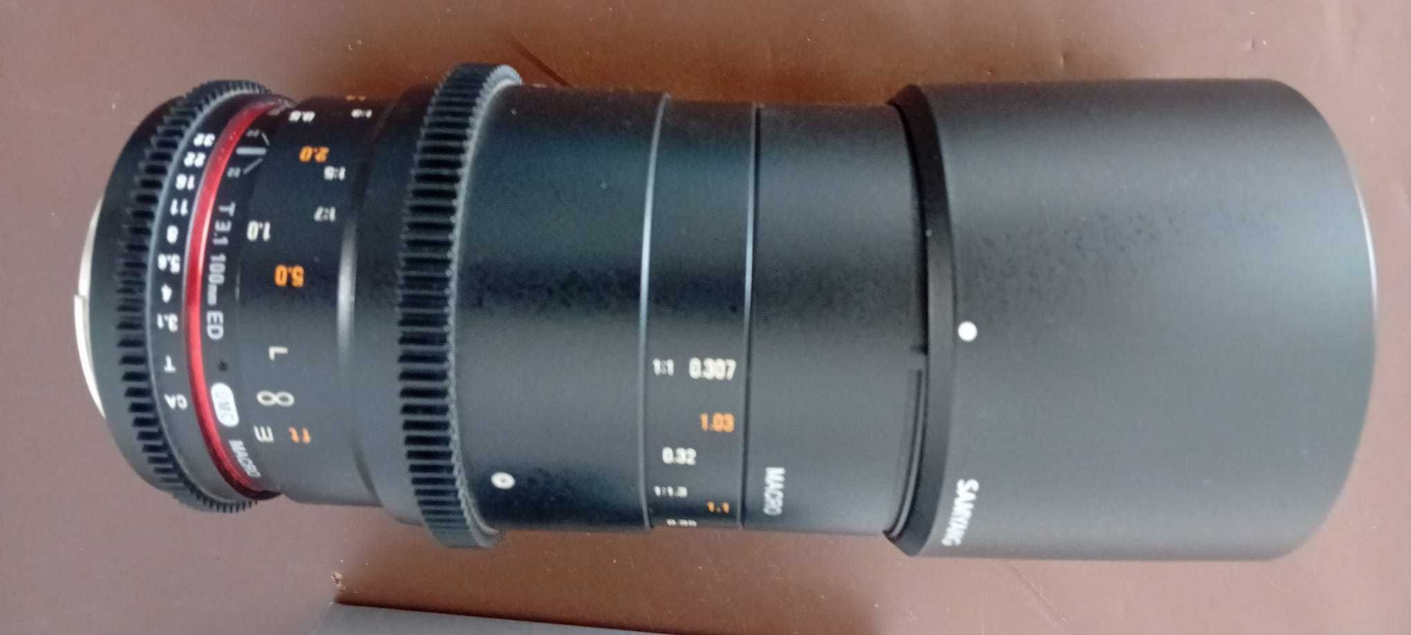 Samyang 100mm T3.1 Macro VDSLR para Canon