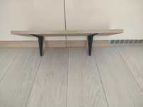 Półka ścienna meblowa 60x20x1.8cm ze wspornikami