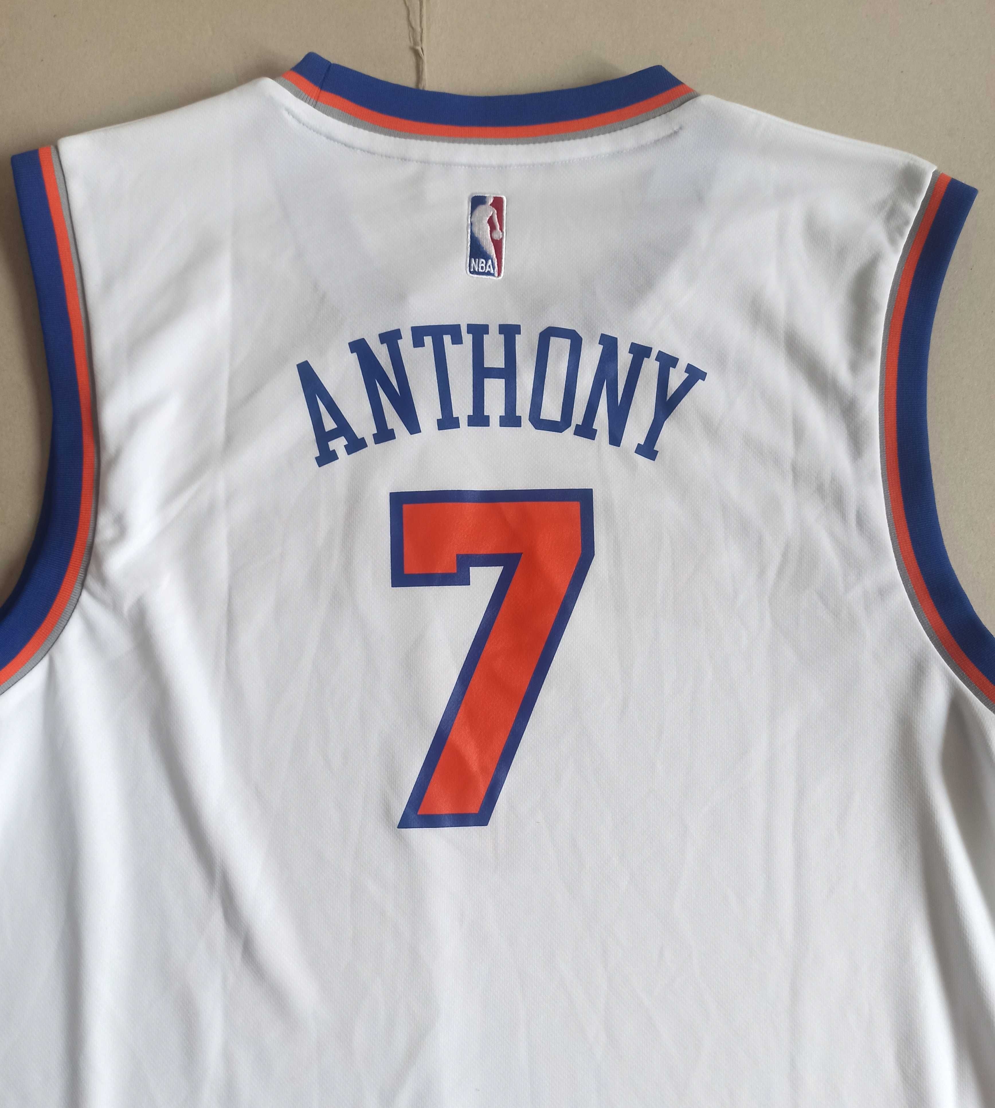 Męska koszulka Adidas NBA New York Anthony 7 roz.L JAK NOWA