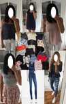 Paka ubrań rozm. XS Zara Gina Tricot Sinsay H&M sukienka bluzka jeansy