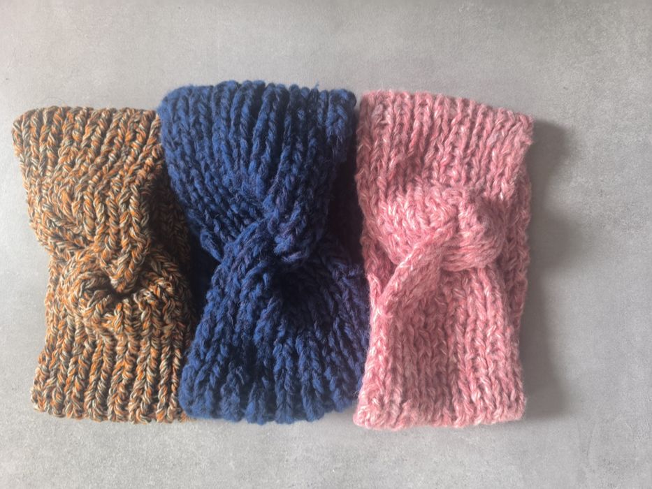 Zestaw opasek hand made - 3 sztuki, idealne na chłodne dni