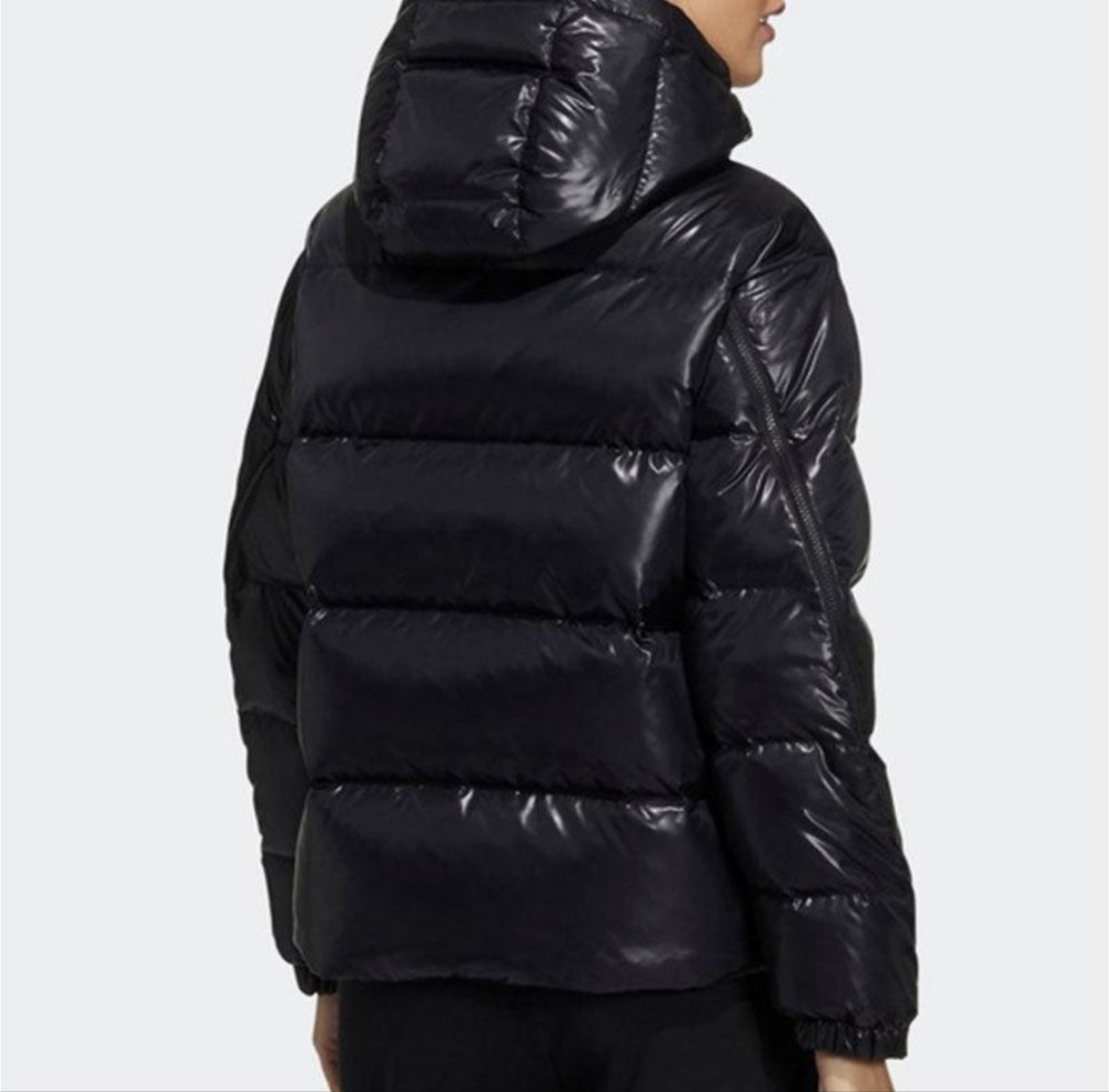 Зимова жіноча куртка пуховик adidas originals down чорна