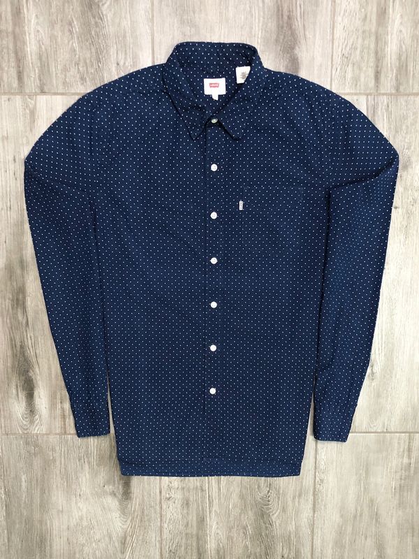 Levis Koszula Męska w Kropeczki Logowana r. M