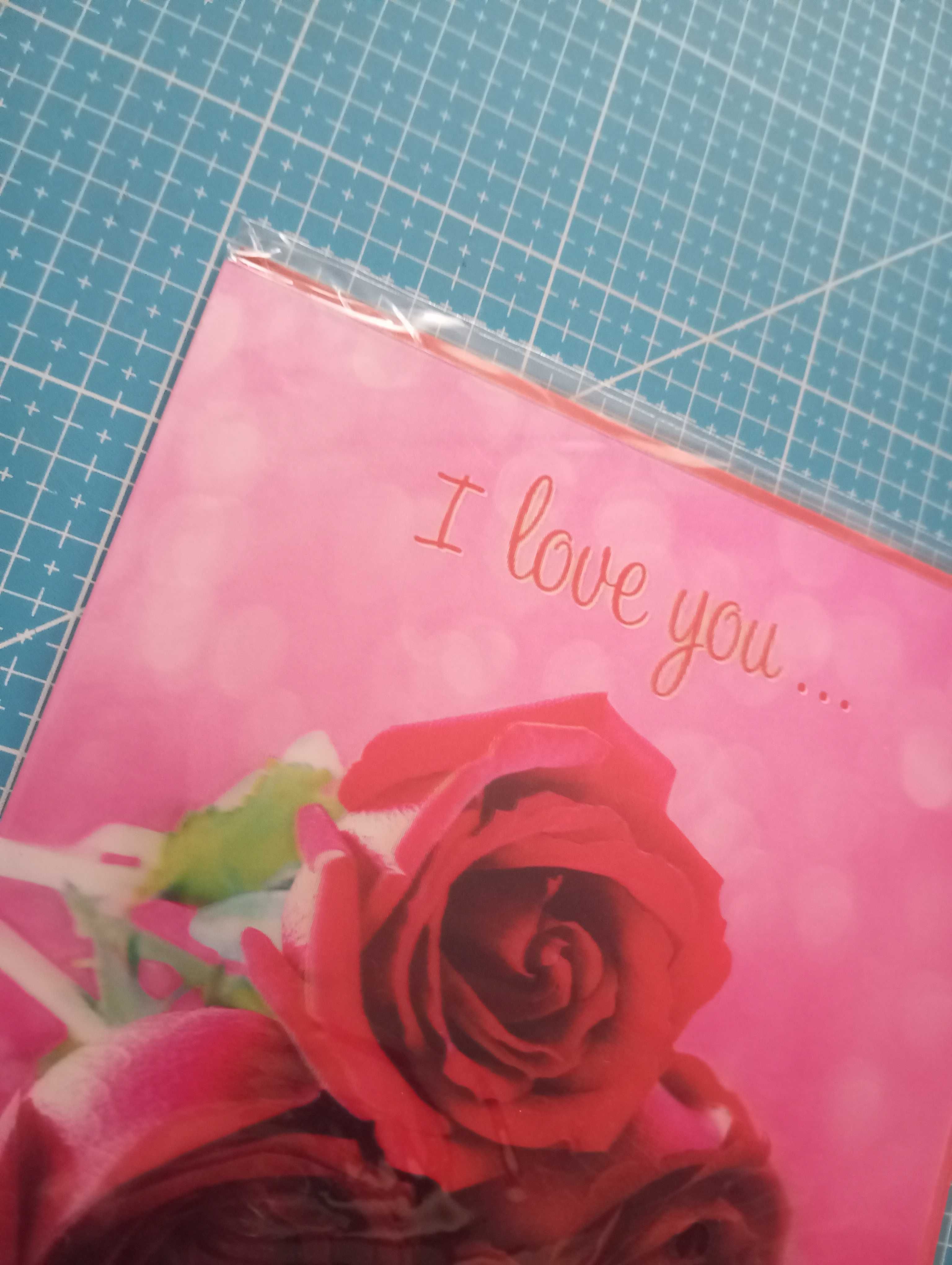 Trójwymiarowa kartka walentynkowa Róże 3D Valentine Card