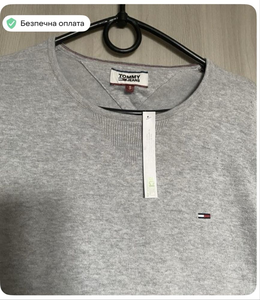 Tommy hilfiger чоловічий джемпер, пуловер, лонгслів, реглан