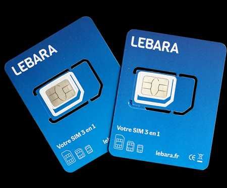 Lebara +33 FR Francja France, Français SIM Card Prepaid ACTIVE €5