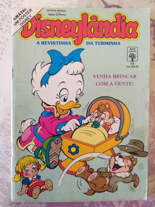 Revistas Walt Disney Mickey Pateta Disneylândia e Margarida