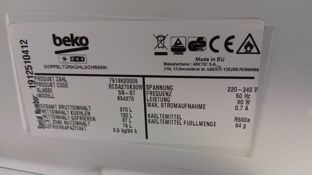 Lodówka  części uzywane