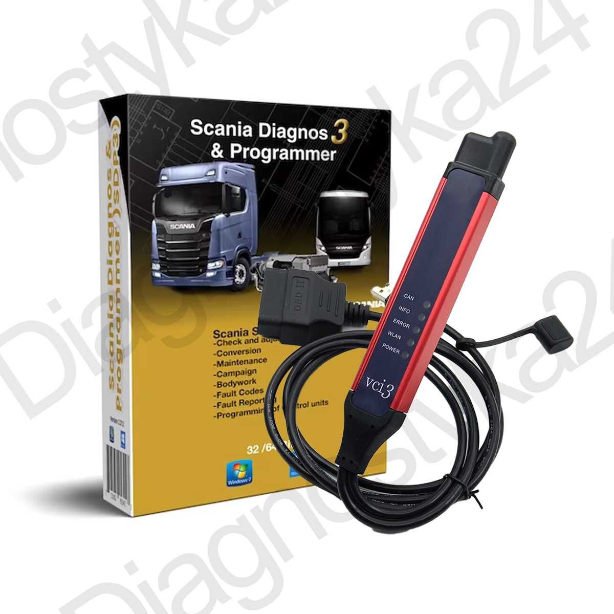 SDP3 SCANIA 2.60 Tester Diagnostyczny + Laptop DELL SERWIS SCANIA ASO