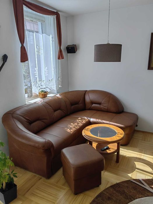 Letnia cena kpl. narożnik FRESH + fotel naturalna skóra PRODUCENT !!!