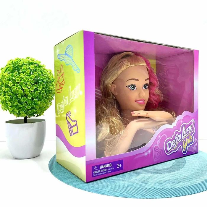 Лялька манекен DefaLucy голова для зачісок та макіяжу (8804) Розд/Дроп