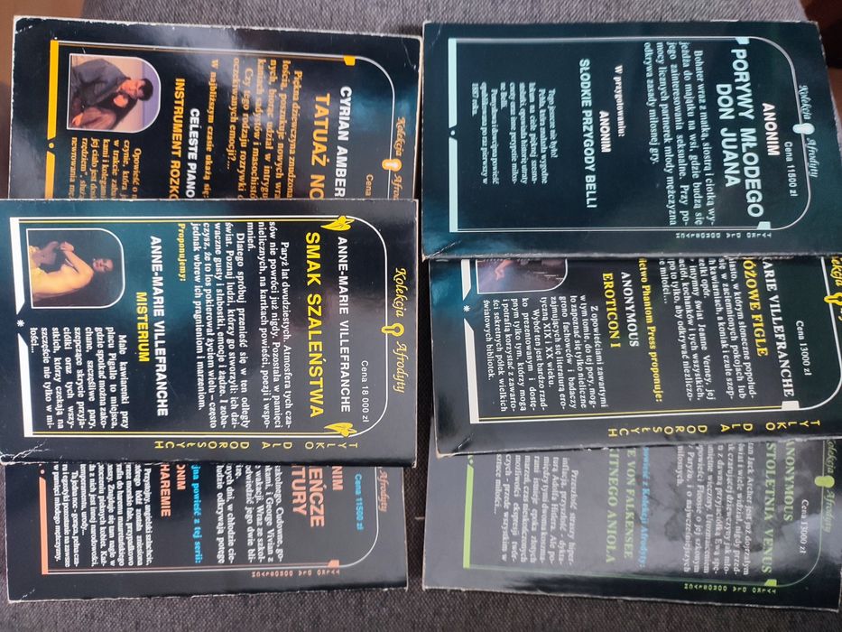 Kolekcja Afrodyty, 6 książek, literatura erotyczna