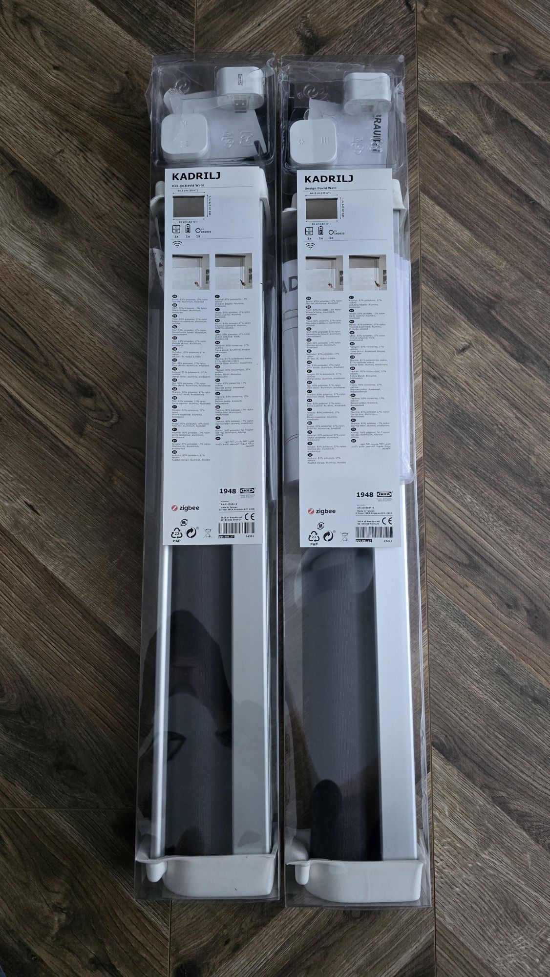 Nowe rolety zdalnie sterowane IKEA Kadrilj 60x195cm