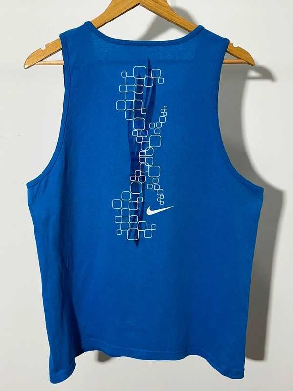 Nike blue tank top y2k 2000s retro swag drip skate rap hiphop