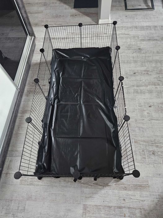 Klatka dla gryzoni chomików królików świnek z drzwiami i podłogą NOWA