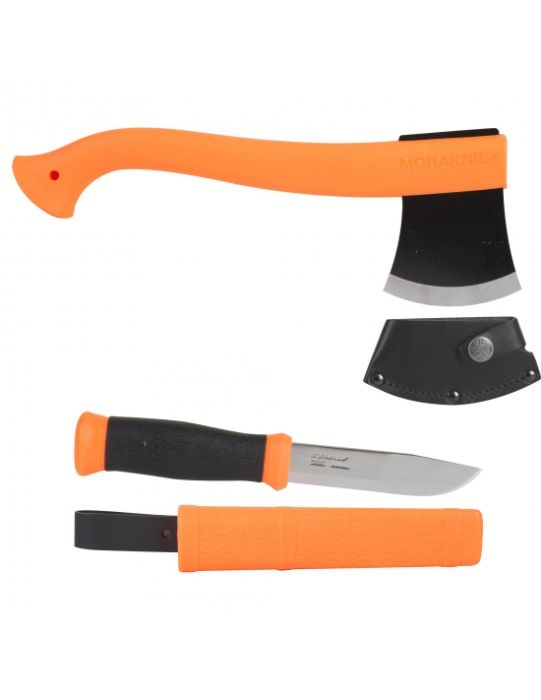 Zestaw Morakniv Toporek Outdoor Axe + Nóż Mora 2000 Orange