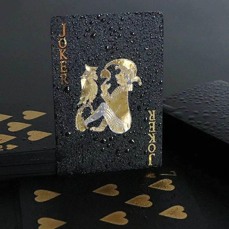 Cartas Negras Poker à Prova de Água
