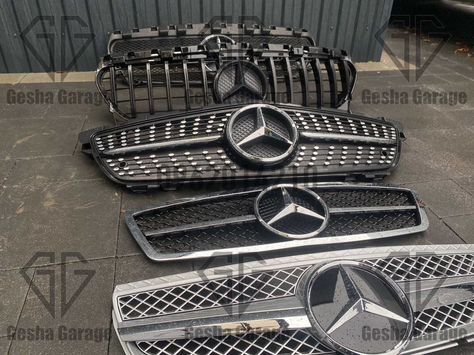 Решетка радиатора мерседес mercedes x470 x253 x204 x167 x166 x156 x164