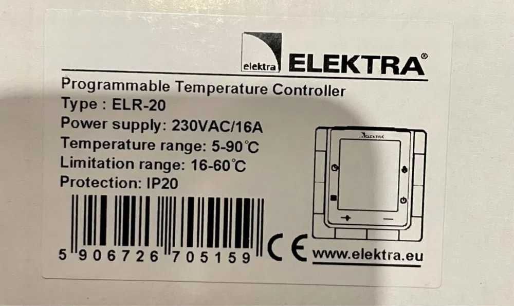 ELEKTRA ELR 20 regulator temperatury