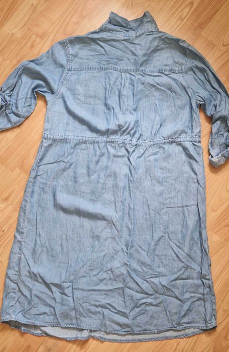 Jeansowa luźna sukienka Mama H&M M