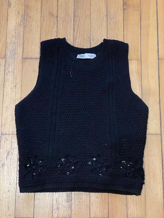 Топ літній Зара топ чорний