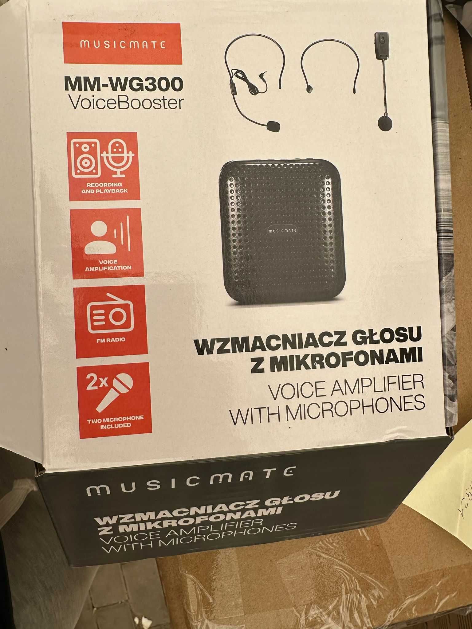 Wzmacniacz głosu z mikrofonem MusicMate WG300 VoiceBooster