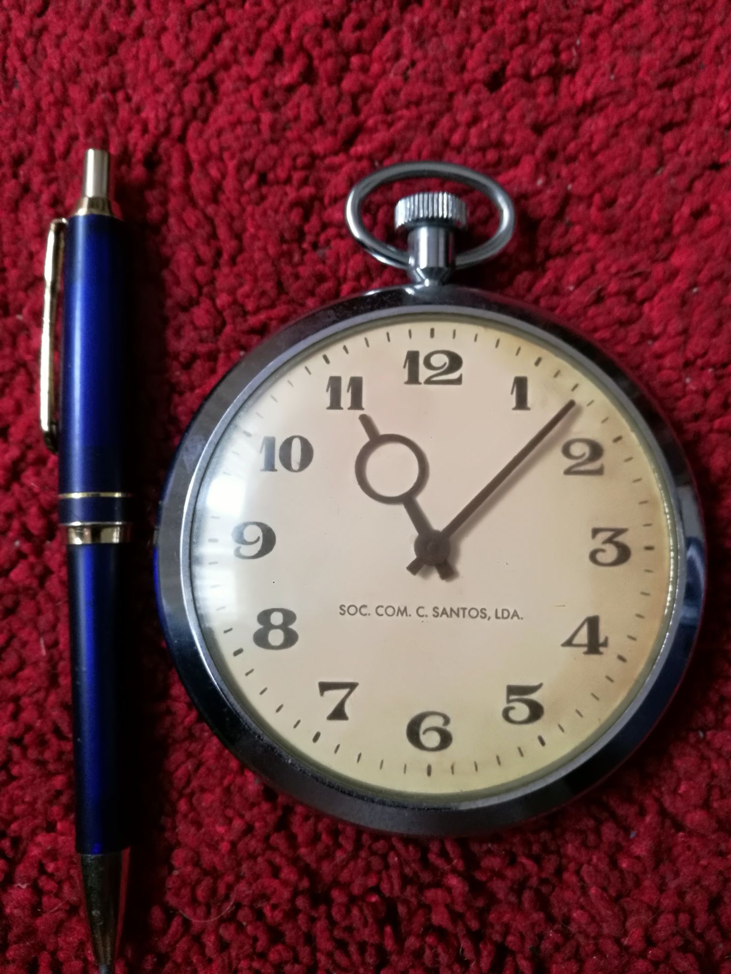 Relógio de bolso vintage extra grande