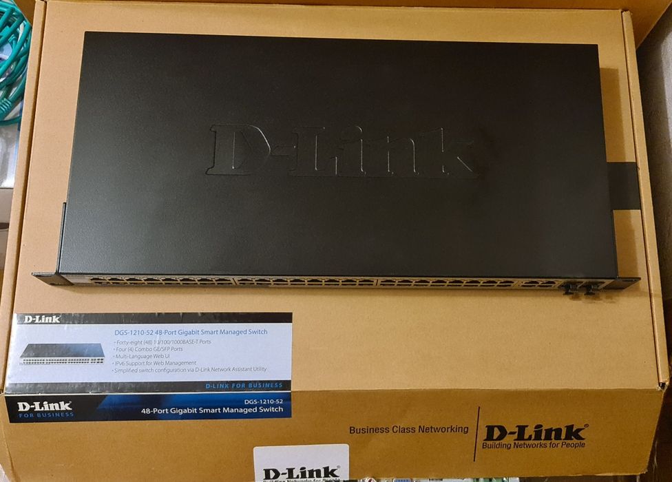 Комутатор D-Link DGS-1210-52 48-Port Gigabit Smart, 4SFP