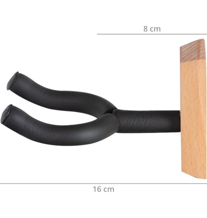 Klasyczny wieszak ścienny na gitarę Cantabile z drewna