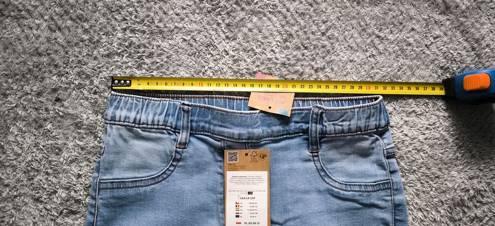 Nowe spodnie jeansowe coccodrillo r. 164