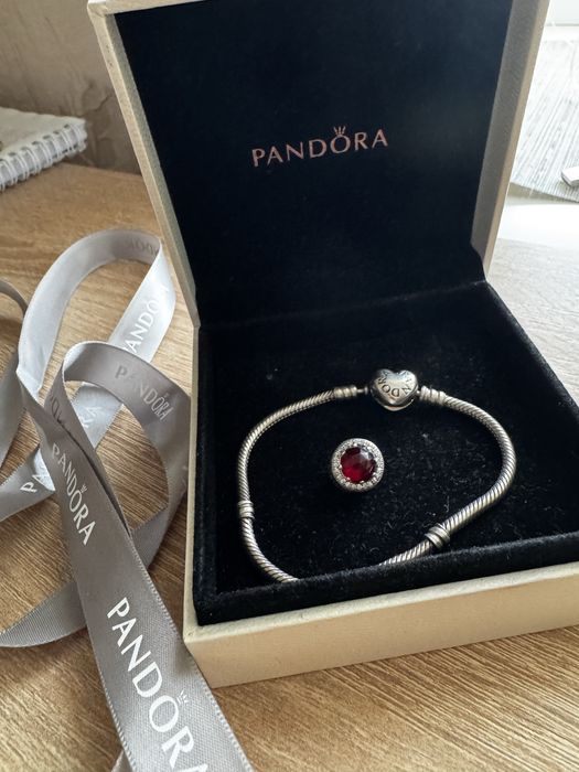 Браслет Пандора серце оригінал плюс шарм